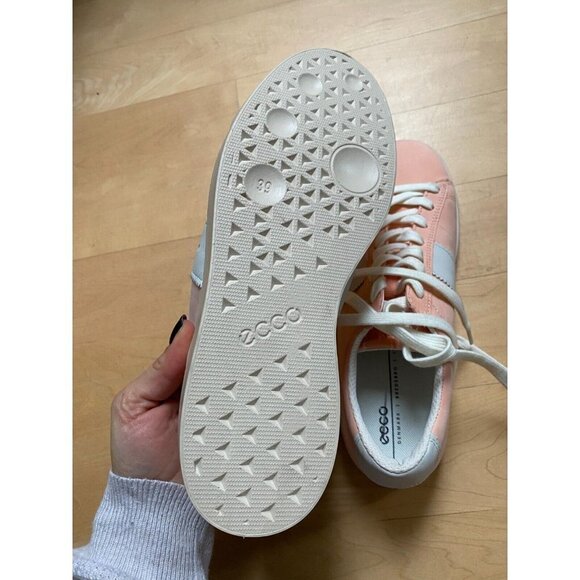 Ecco BNWOT "Street Lite" lace up sneaker peach /pink women sz 39 NEW - Picture 7 of 7